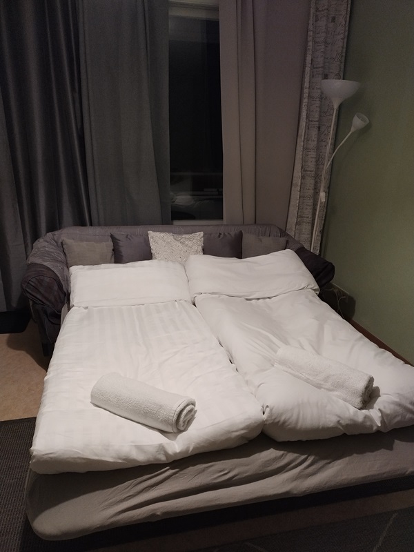 Sofa bed as an extra bed double 