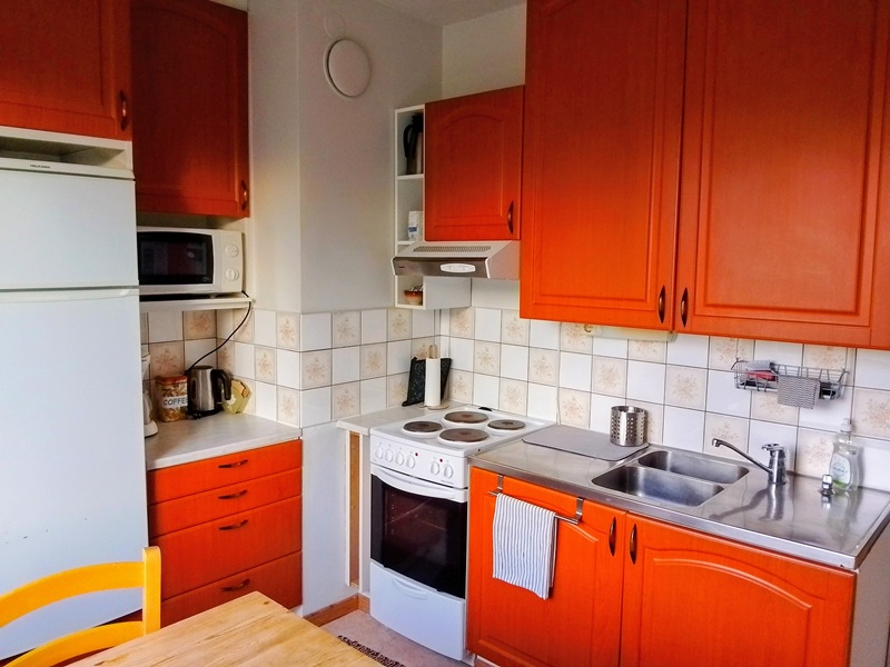 Two room apartment kitchen
