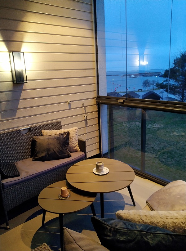 Garbo Regatta Sea View Suite Hanko Terrace by Night